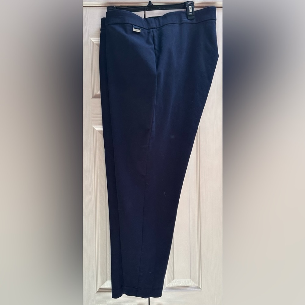 Slim Navy Pencil Pants